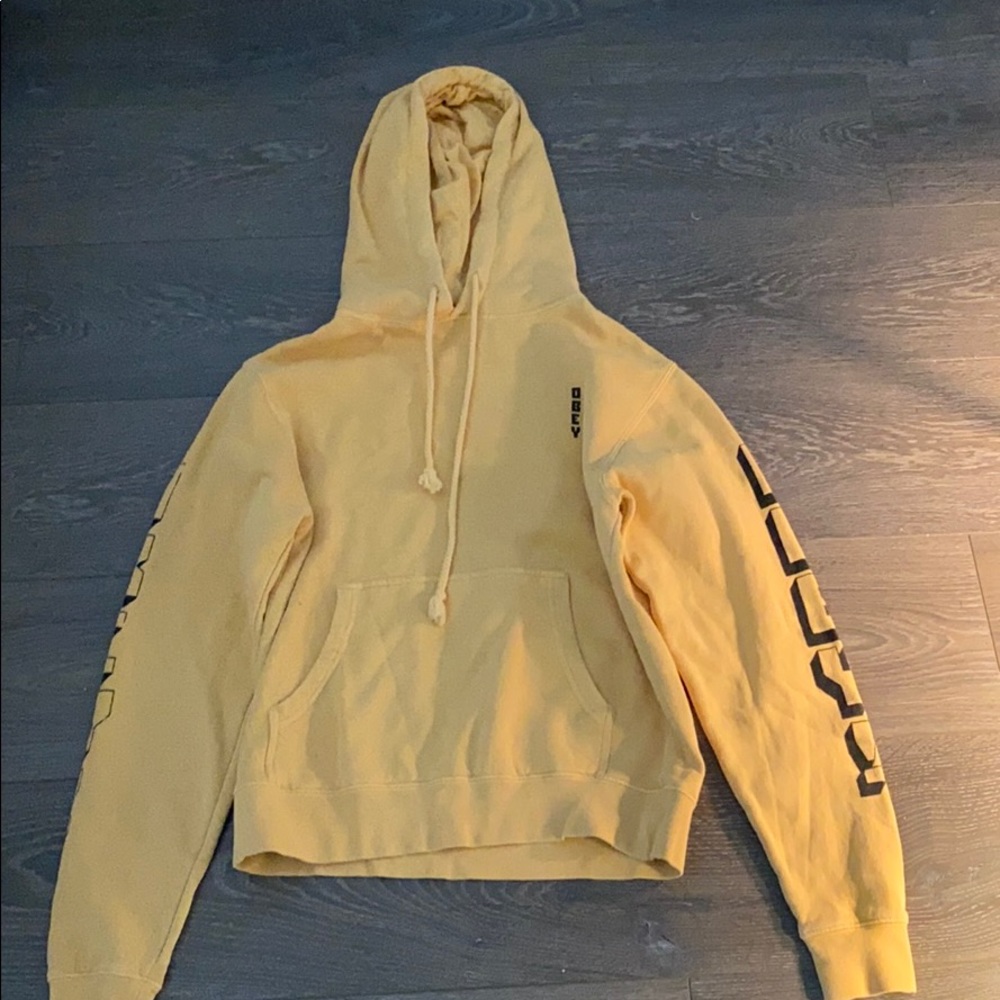 Mustard Yellow Obey Hoodie